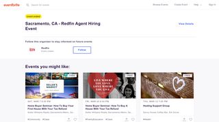 
                            6. Sacramento, CA - Redfin Agent Hiring Event Tickets, Thu, Feb 21 ...