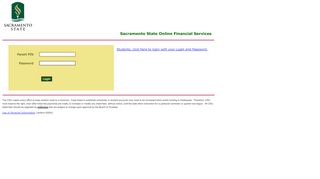 
                            12. Sacramento State Online Financial Services - CASHNET payment portal