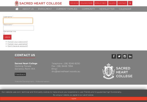 
                            4. Sacred Heart College - Login