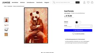
                            9. Sad Panda als Poster im Kunststoffrahmen von John Keddie | JUNIQE