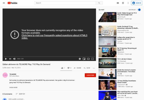 
                            9. Sådan aktiverer du TELMORE Play: TV2 Play On Demand - YouTube