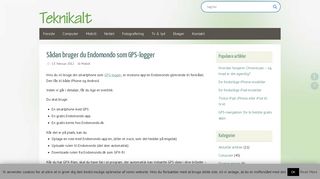 
                            6. Sådan bruger du Endomondo som GPS-logger | Teknikalt.dk