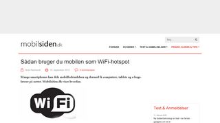 
                            5. Sådan bruger du mobilen som WiFi-hotspot | Mobilsiden.dk