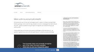 
                            11. Sådan surfer du anonymt på LinkedIN - Onlinekurser.dk