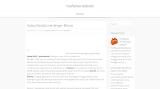 
                            2. Sadap Handphone dengan Bloove - ncahjowo website