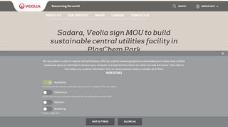 
                            9. Sadara, Veolia sign MOU to build sustainable central utilities facility ...