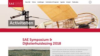
                            12. SAE Symposium & Dijksterhuislezing 2018 - Stichting Academisch ...
