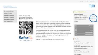 
                            4. Safari Books Online | Universitätsbibliothek der TUM