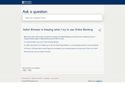 
                            11. Safari Browser is freezing when I try to use Online Banking - Royal ...