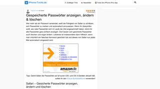 
                            11. Safari: Gespeicherte Passwörter anzeigen, ändern & löschen!