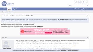 
                            9. Safari login problem bei ebay und Lycos mail | MacUser.de Community