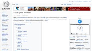 
                            8. Safari (web browser) - Wikipedia
