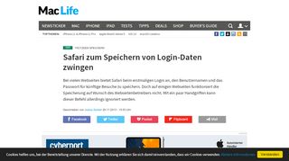 
                            6. Safari zum Speichern von Login-Daten zwingen | Mac Life