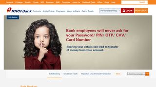 
                            2. Safe Banking for online Services | Safe Internet Banking | ICICI Bank