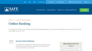 
                            9. SAFE Credit Union Online Banking- Free Bill Pay, Mobile Check ...