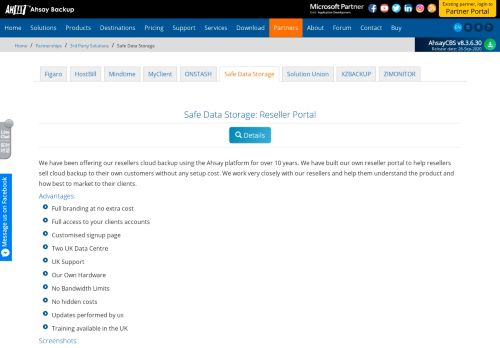 
                            5. Safe Data Storage: Reseller Portal - Ahsay Backup