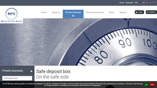 
                            4. Safe deposit box - MTS Money Transfer System