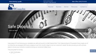 
                            7. Safe Deposit Boxes | National Bank of Coxsackie