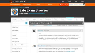 
                            9. Safe Exam Browser / Discussion / SEB 2.0:Unable to login to Haiku ...