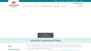 
                            12. Safe Kids Cumberland Valley | Vanderbilt Children's Nashville, TN
