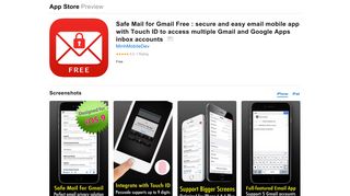 
                            10. Safe Mail for Gmail Free : secure and easy email mobile app with ...