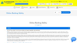 
                            4. Safe Online Banking - Allahabad Bank