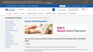 
                            10. Safe & Secure Online Payments - Carrefour UAE