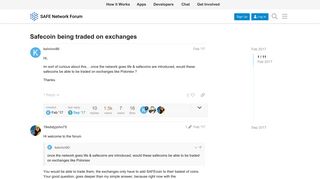 
                            7. Safecoin being traded on exchanges - SAFE Network Forum