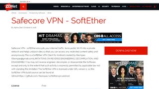 
                            10. Safecore VPN - SoftEther Download | ZDNet - ZDNet Downloads