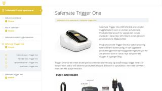 
                            13. Safemate Trigger One – Safemate e-læring