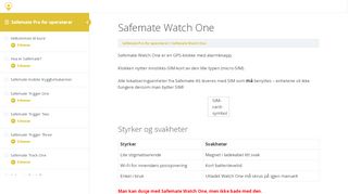 
                            10. Safemate Watch One – Safemate e-læring