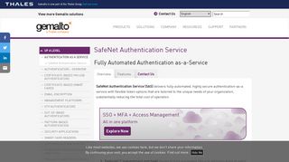 
                            3. SafeNet Authentication Service (SAS) | Authentication as a Service