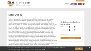 
                            13. Safer Dating - Rhein-Liebe.de