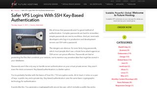 
                            6. Safer VPS Logins With SSH Key-Based Authentication - Future Hosting
