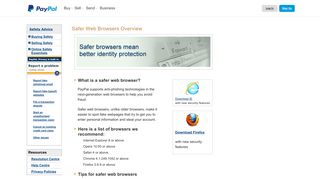 
                            6. Safer Web Browsers - PayPal