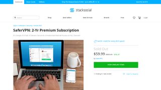 
                            11. SaferVPN: 2-Yr Premium Subscription | StackSocial