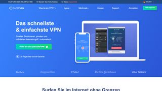 
                            2. SaferVPN | Das weltweit schnellste und einfachste VPN