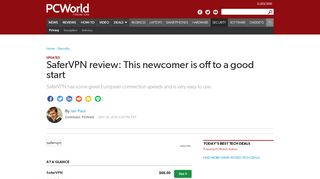 
                            7. SaferVPN review: This newcomer is off to a good start | PCWorld