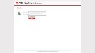 
                            11. SafeSync Sign In