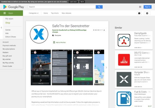 
                            8. SafeTrx der Seenotretter – Apps bei Google Play