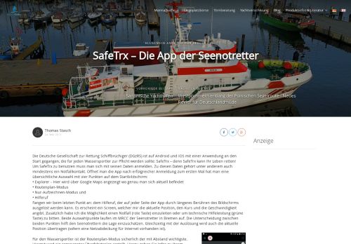 
                            4. SafeTrx – Die App der Seenotretter | Marina Guide