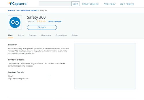 
                            9. Safety 360 Reviews and Pricing - 2019 - Capterra