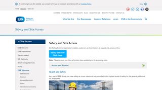 
                            6. Safety and Site Access - Esb