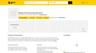 
                            4. Safety First Security Services - Opening Hours - 55 Nugget Ave ...