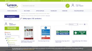 
                            11. Safety Signs | Lyreco UK | Telephone: 0845 767 6999