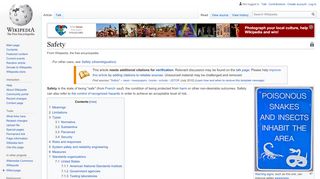 
                            11. Safety - Wikipedia