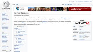 
                            9. Safeway (Canada) - Wikipedia
