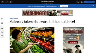 
                            6. Safeway takes club card to the next level - The Washington Post