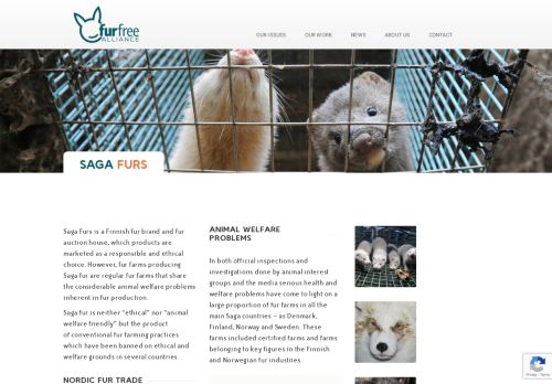 
                            2. Saga Furs - Animal Welfare Problems - Fur Free Alliance