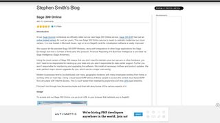 
                            13. Sage 300 Online | Stephen Smith's Blog